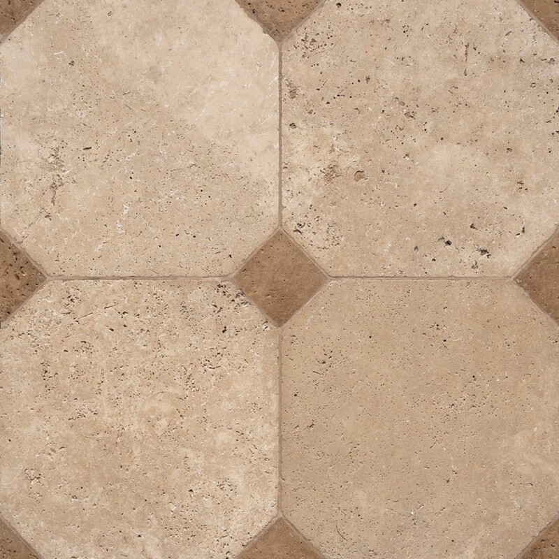 Ivory, Walnut Tumbled Travertine Tiles 16×16 (TL21024)