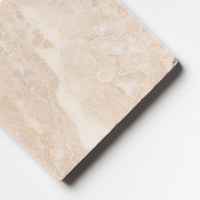Cappuccino Tumbled Marble Tiles 4×4 (TL21169)