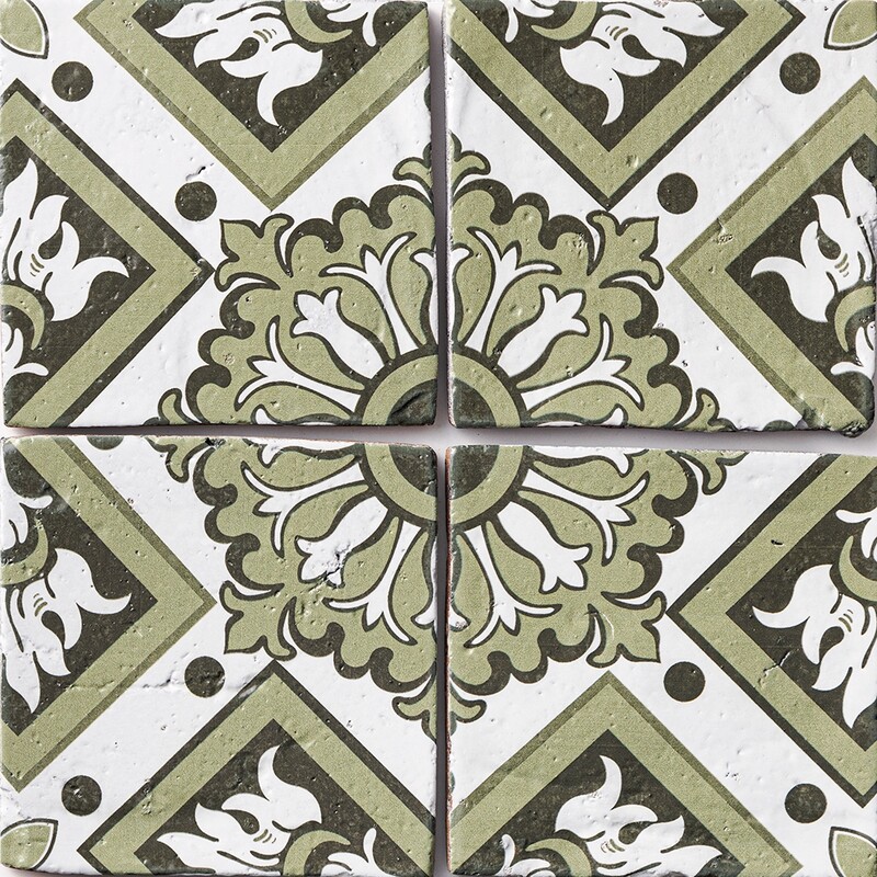 Palena 1 Square 1/2 Glazed Terracotta Tiles 6×6 (TL80137)