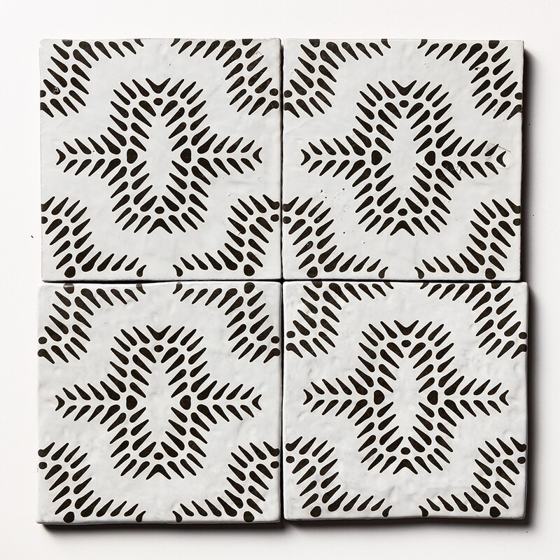 Bavi 2 Square 1/2 Glazed Terracotta Tile 6×6 (TL80142)