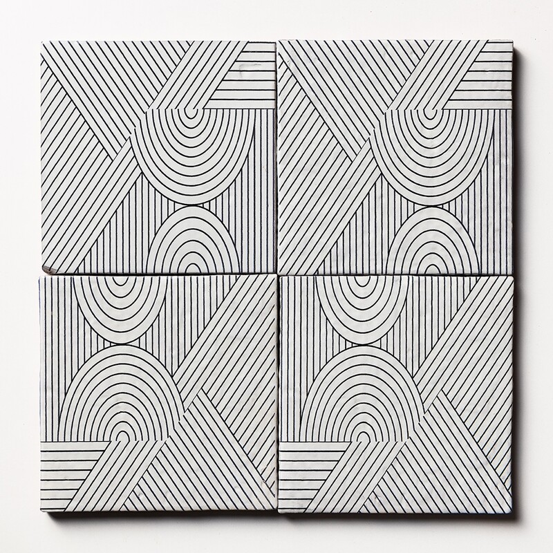 Zuni 4 Square 1/2 Glazed Terracotta Tiles 6×6 (TL80210)