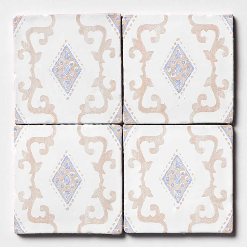 Vintage Linen India Glossy Glazed Terracotta Tiles 6×6 (TL80360)