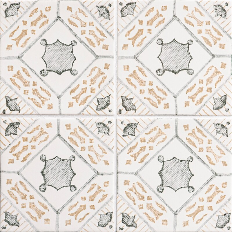 Taormina Bianco Glossy Ceramic Tiles 6×6 (TL80395)