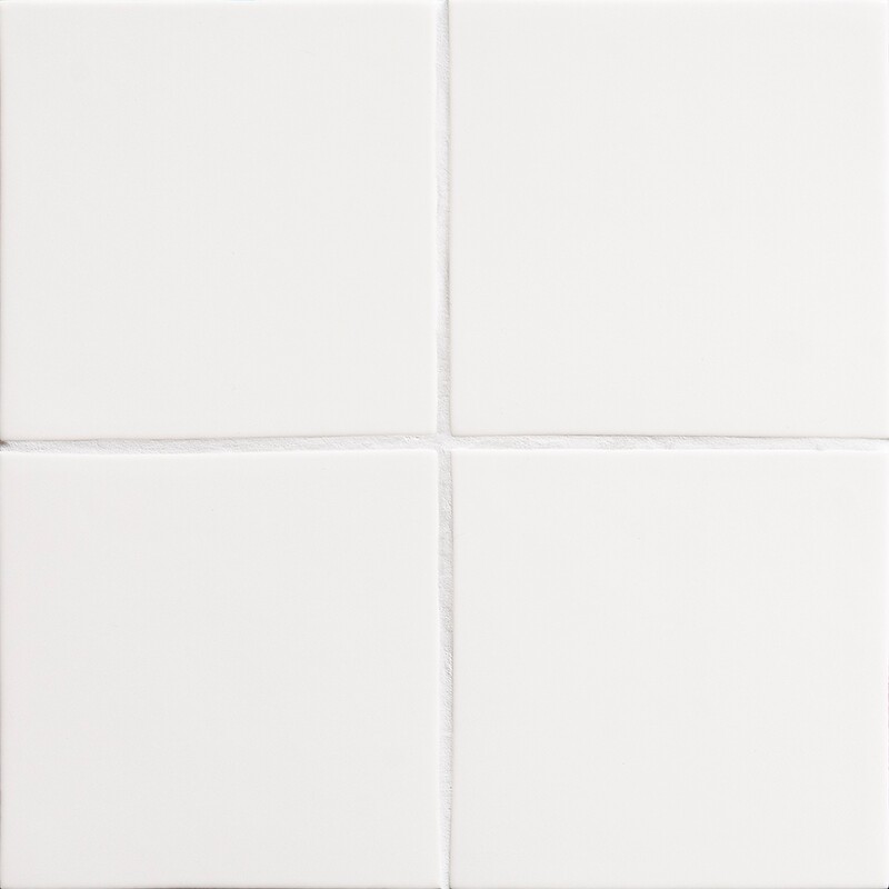 Marsala Bianco Glänzende Keramikfliesen 6×6 (TL80397)