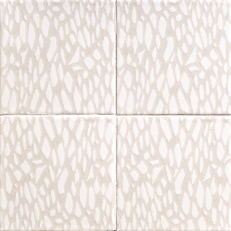 Neutral Weave Glossy Fishnet Galore Ceramic Tiles 6×6 (TL80435)