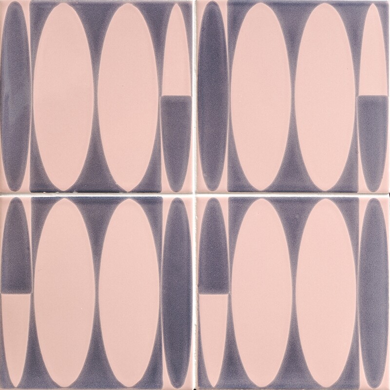 Coral Mist Glossy Surfs Up Ceramic Tiles 6×6 (TL80440)