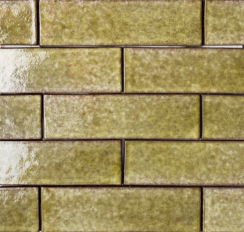 Seaweed Glossy  Thin Brick Tile 2 1/4×7 7/8 (TL80569)