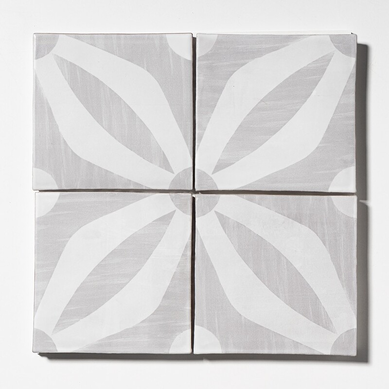 Dogwood Dance Matte Glazed Terracotta Tiles 6×6 (TL80646)