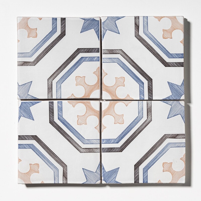 Star Turn Matte Glazed Terracotta Tiles 6×6 (TL80647)
