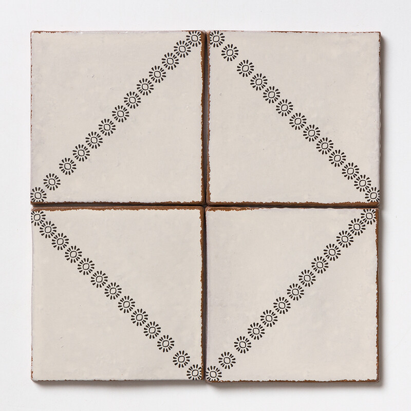 Fleur Matte Glazed Terracotta Tiles 6×6 (TL80788)