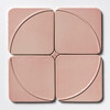 Blush Glossy Mandala Ceramic Tiles 6×6 (TL80824)
