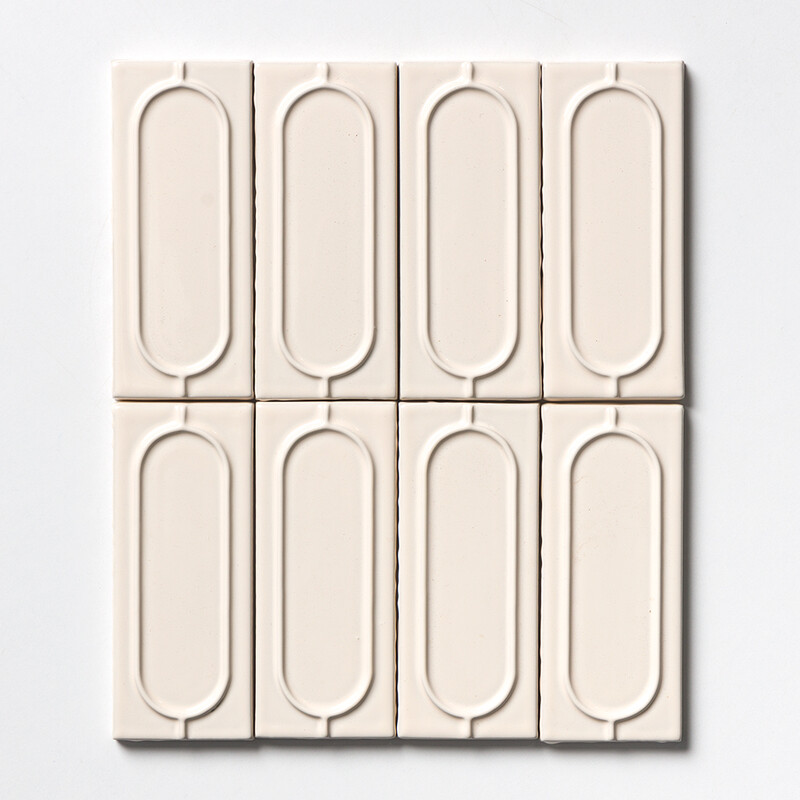 Ivory Glossy Sophee Ceramic Tiles 2 1/2×6 (TL80831)