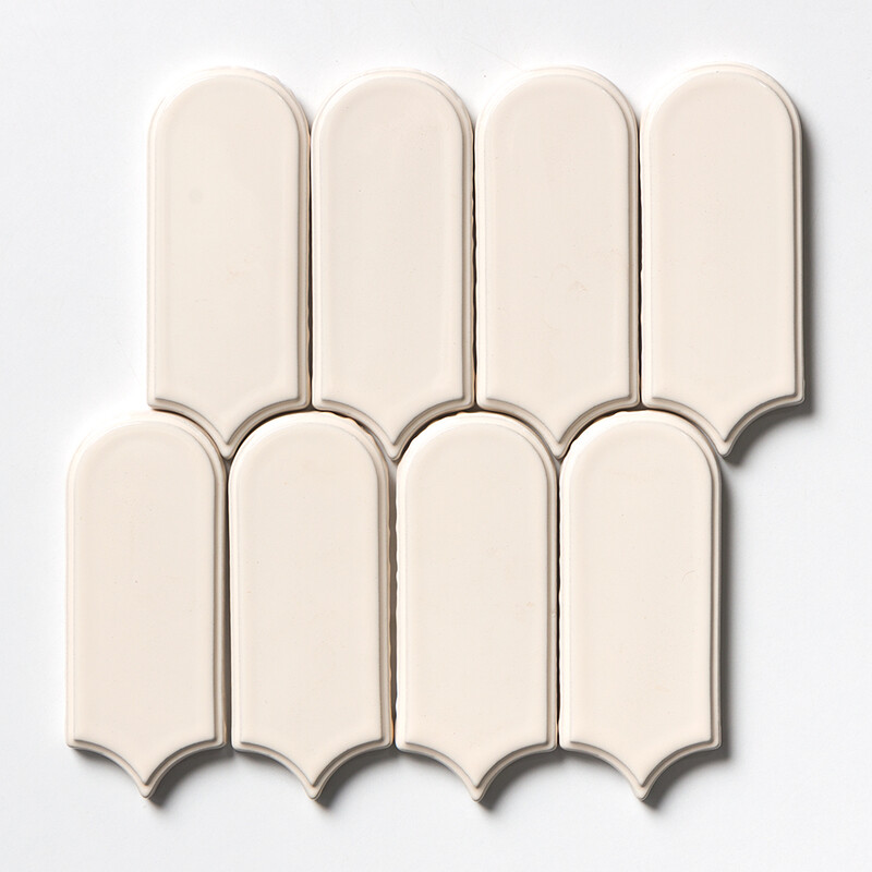 Ivory Glossy Clara Ceramic Tiles 2 1/2×6 (TL80851)
