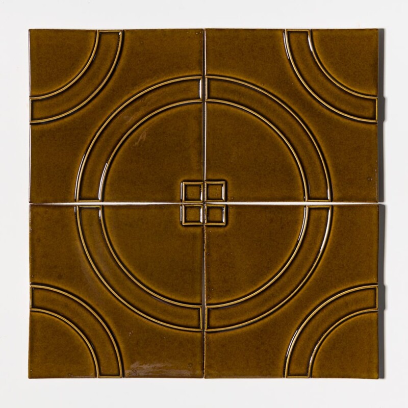 Creamy Leather Glossy Manukie Ceramic Accent Tiles 8×8 (TL80893)