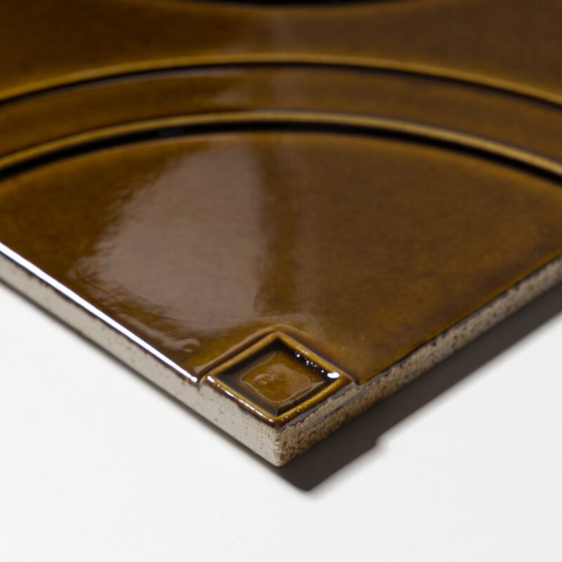 Creamy Leather Glossy Manukie Ceramic Accent Tiles 8×8 (TL80893)