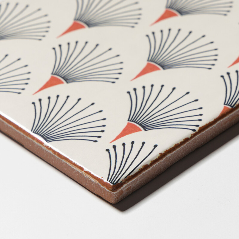 Fanned Matte Glazed Terracotta Tiles 6×6 (TL80900)