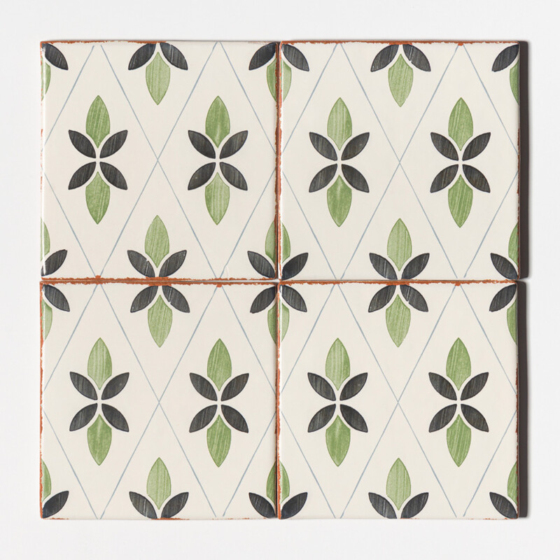 Evergreen Matte Glazed Terracotta Tiles 6×6 (TL80901)