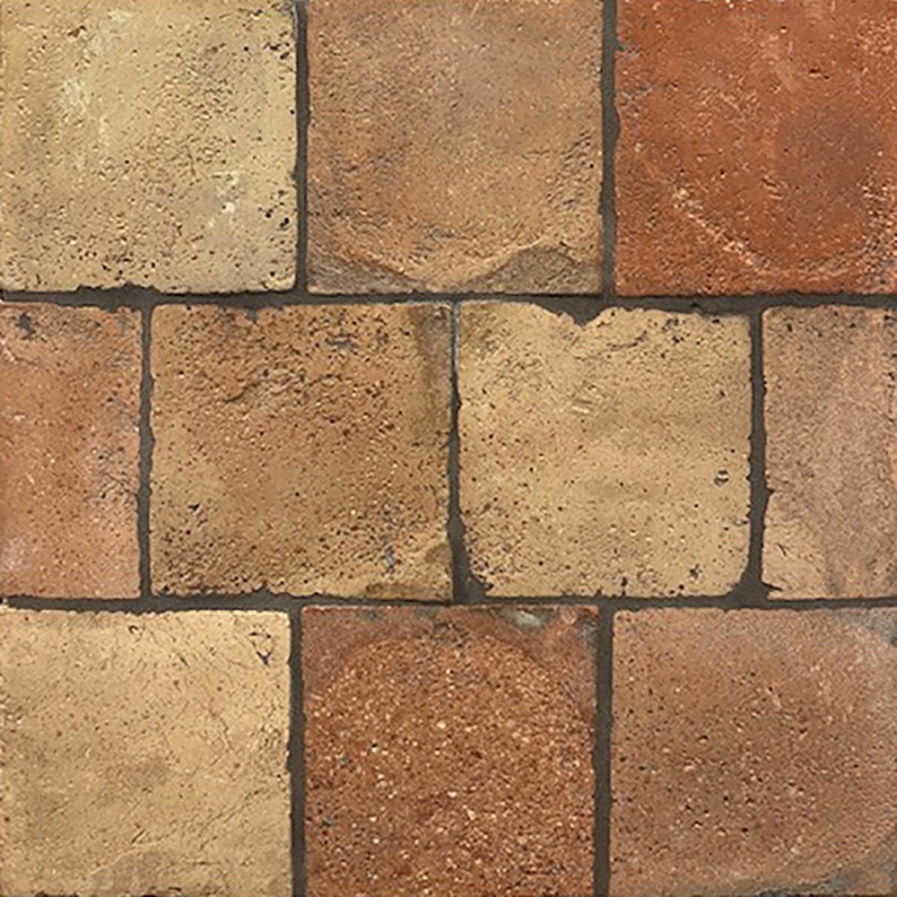 Reclaimed Natural Square Terracotta Tiles 6x6 - Country Floors of