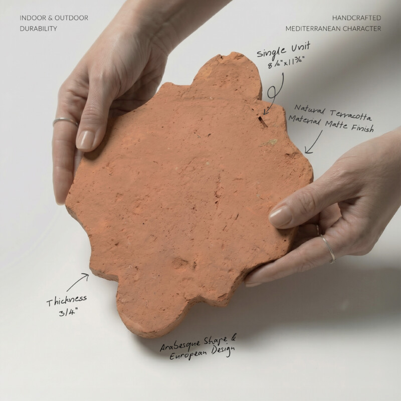 Cotto Med Natural San Felipe Terracotta Tiles 8 3/4X11 3/4 (TL91009)