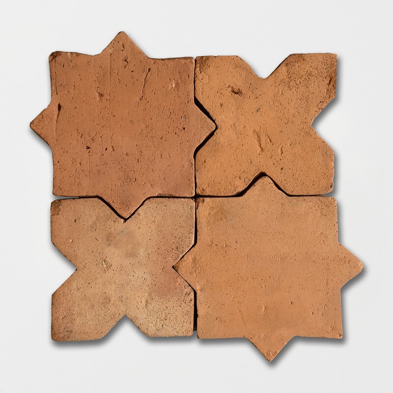 Cotto Med Matte Star Terracotta Tiles 4×4 (TL91161)