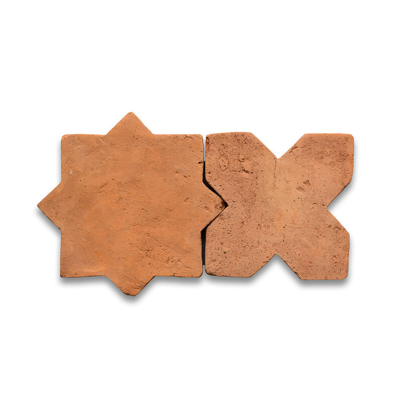 Cotto Med Matte Cross Terracotta Tiles 6×6 (TL91162) Cotto Med Matte Star Terracotta Tiles 6×6 (TL91163)