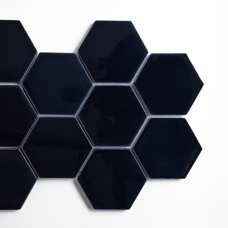 Azul Laguna Glossy Hexagon 4 Ceramic Tiles 4×4 (TL91325)