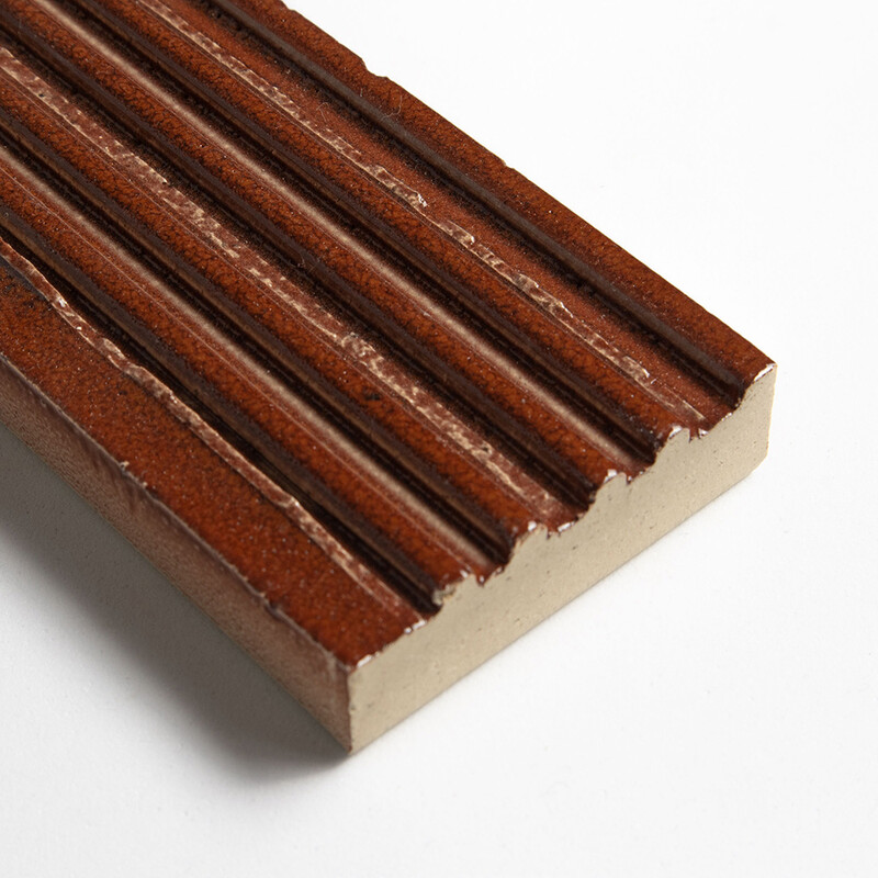 Granada Leather Fluted Thin Brick Tile 2 1/4×7 9/16 (TL91346)