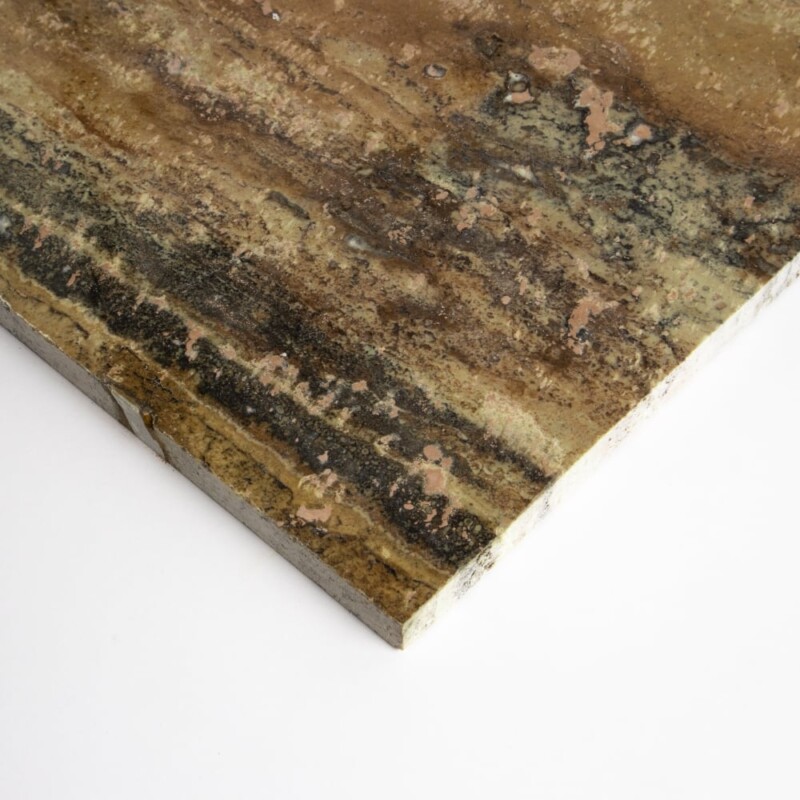 Scabas Red Honed Travertine Tiles 12×12 (TL91383)