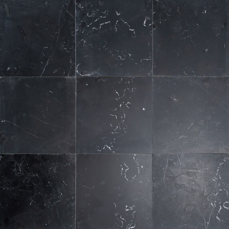 Belgium Black Honed Marble Tiles 12×12 (TL91413)