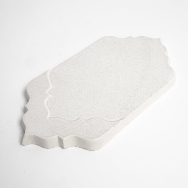 Cloud White Glossy Musa Ceramic Accent Tiles 4×7 1/2 (TL91591)