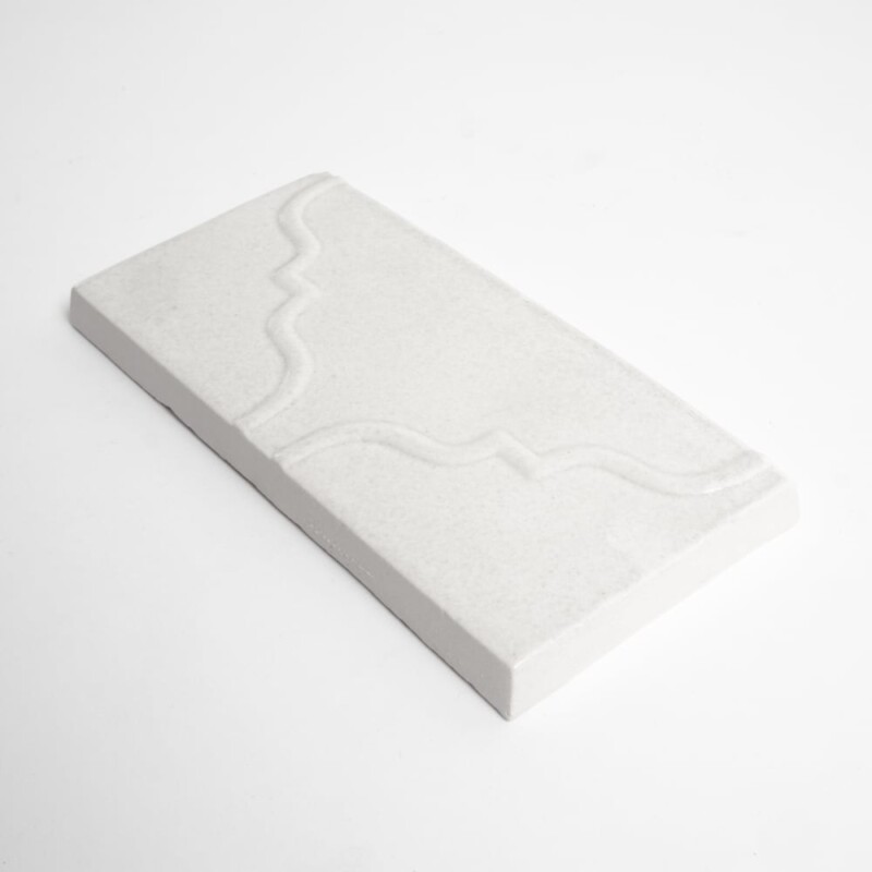 Cloud White Glossy Fina Ceramic Accent Tiles 3×6 (TL91599)