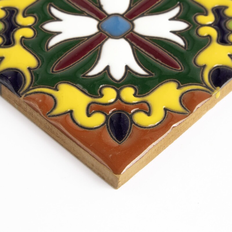 Talavera Glossy Ambar Glazed Terracotta Tiles 4×4 (TL91703)