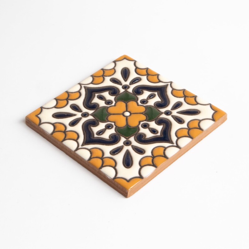 Talavera Glossy Maiz Glazed Terracotta Tiles 4×4 (TL91713)