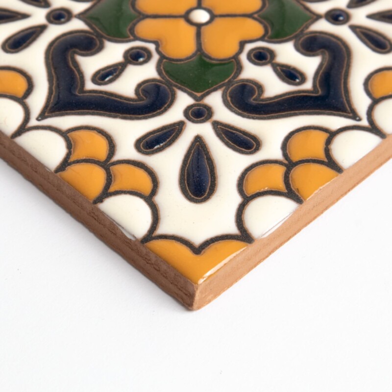 Talavera Glossy Maiz Glazed Terracotta Tiles 4×4 (TL91713)