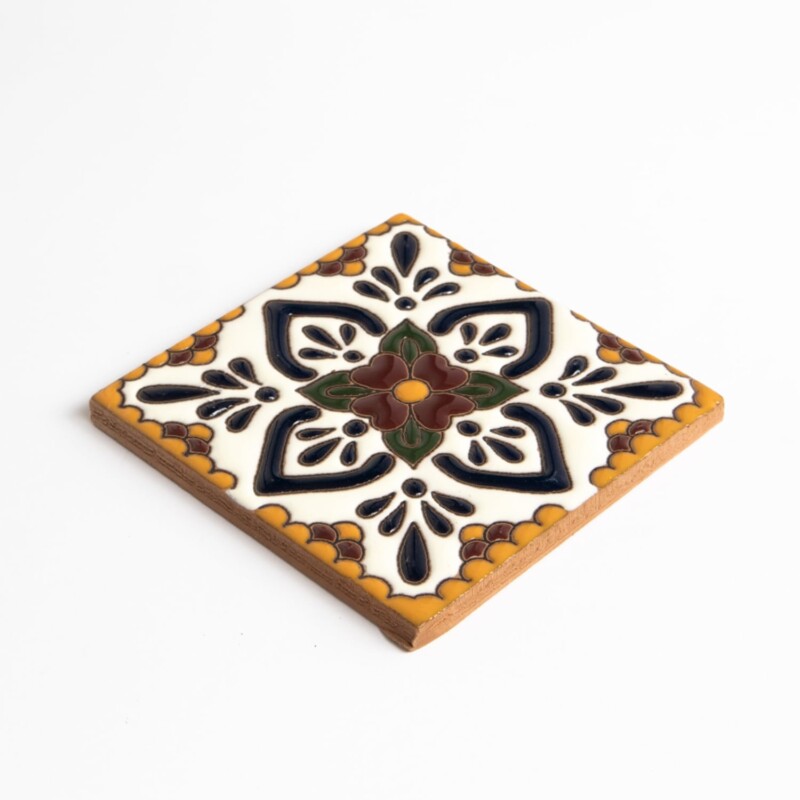 Talavera Glossy Ciruela Glazed Terracotta Tiles 4×4 (TL91714)