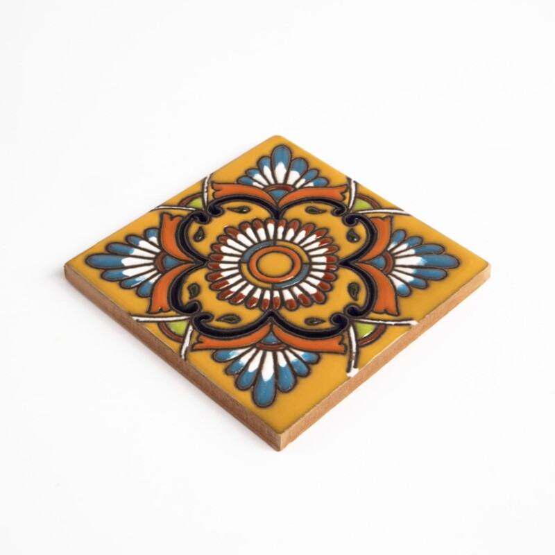Talavera Glossy Aztlan Glazed Terracotta Tiles 4×4 (TL91717)