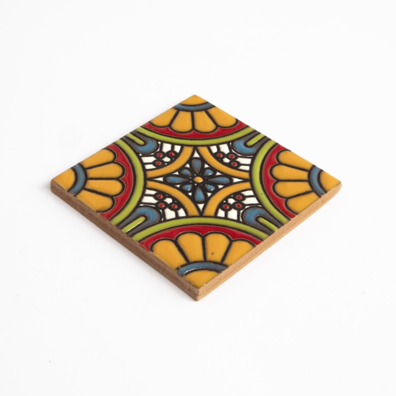 Talavera Glossy Itzel Glazed Terracotta Tiles 4×4 (TL91718)