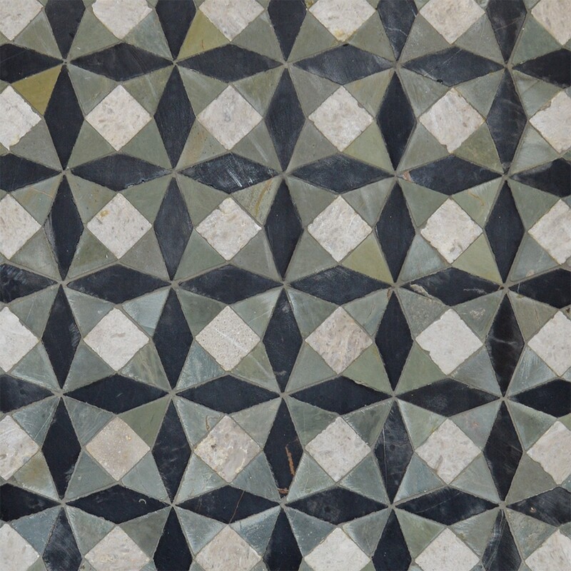 Touzeur Honed Limestone Mosaics 11 5/8×11 5/8 (WBA10049)
