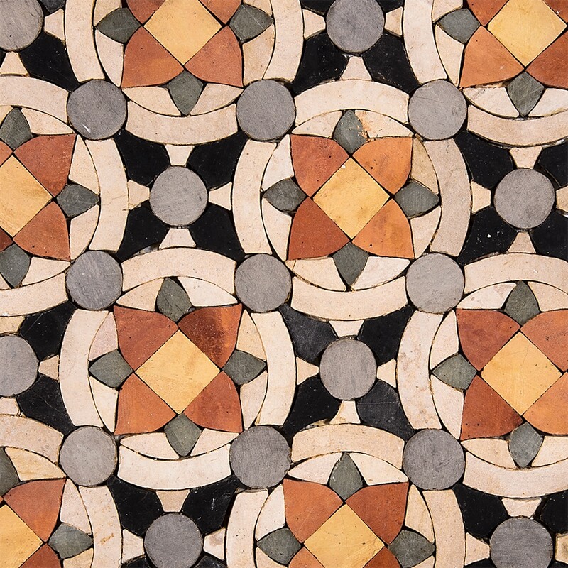 Mahdia Honed Limestone Mosaics 11 5/8×11 5/8 (WBA10051)