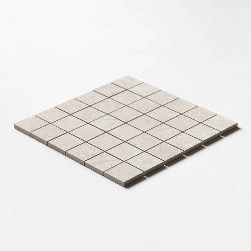 Mosaicos de porcelana blanca mate de 2×2 y 12×12 (WLE00996)