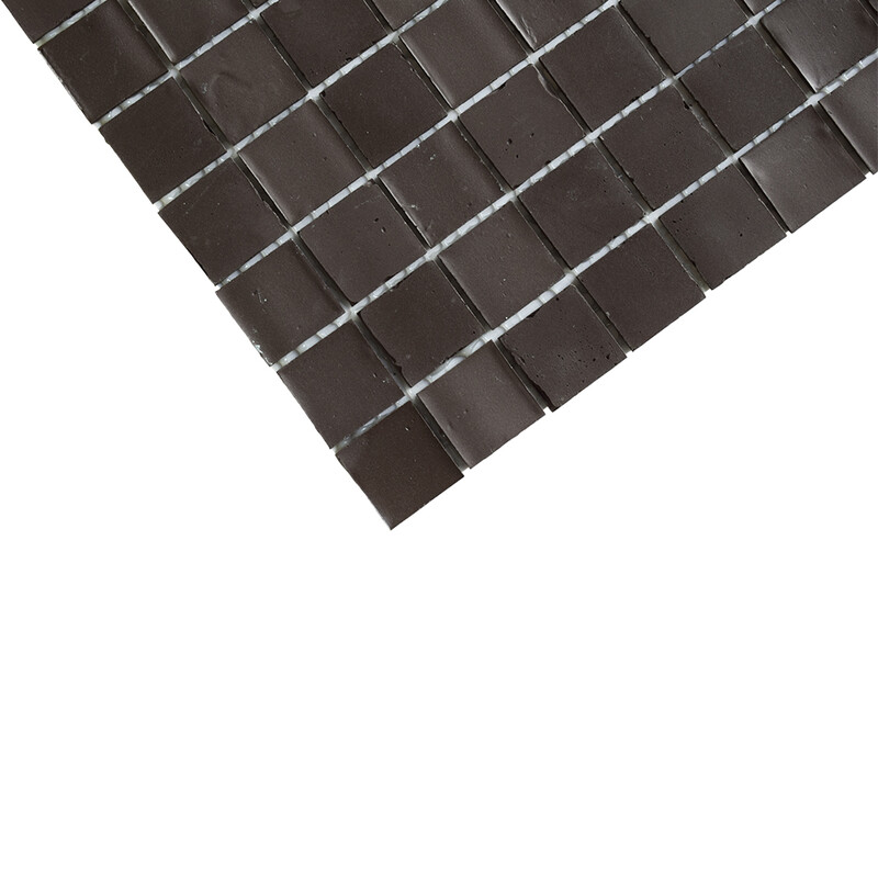 Ebano Matte 1×1 Recycled Glass Mosaics 12×12 (WMM90025)