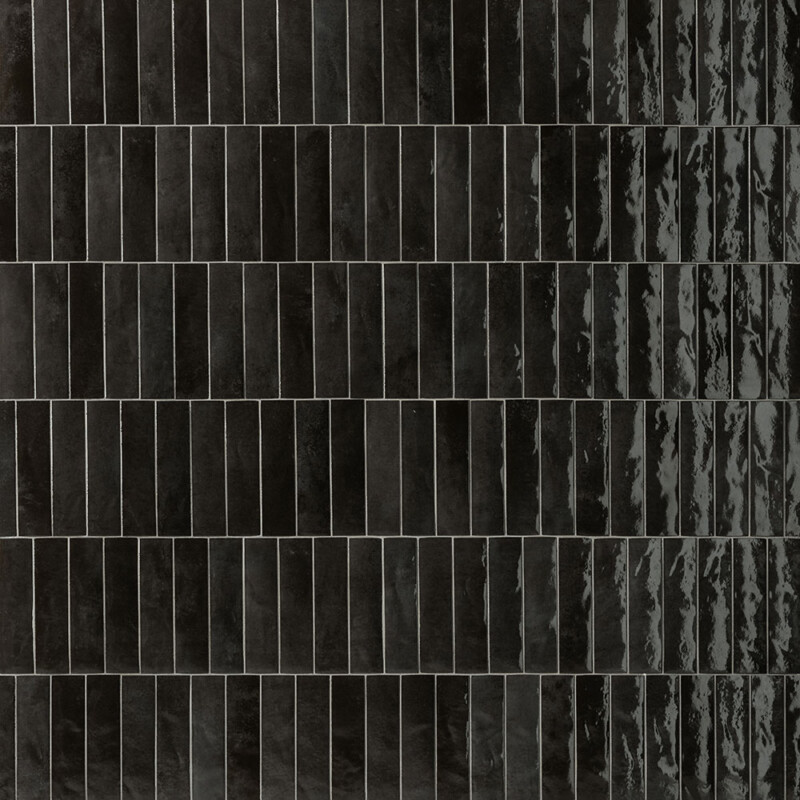 Soda Nero Glossy Glazed Porcelain Tiles 2 1/2×9 1/2 (WMN10045)