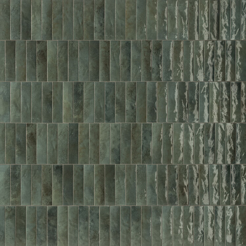Soda Verde Malva Glossy Glazed Porcelain Tiles 2 1/2×9 1/2 (WMN10047)