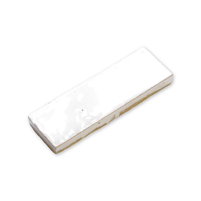 Blanc Niege Glossy Subway Zellige Tiles 2×6 (WMZ90010)