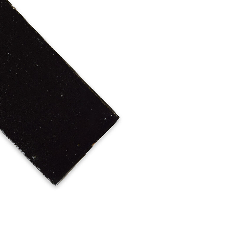 Azulejos tipo metro zellige brillantes Noir 2×6 (WMZ90012)