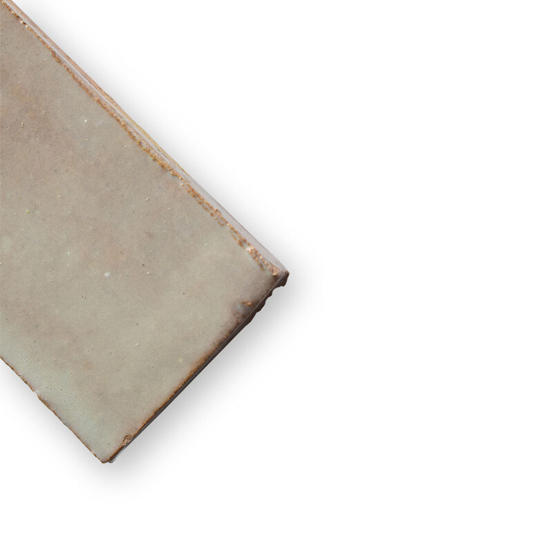 Gris Beige Glossy Subway Zellige Tiles 2×6 (WMZ90013)