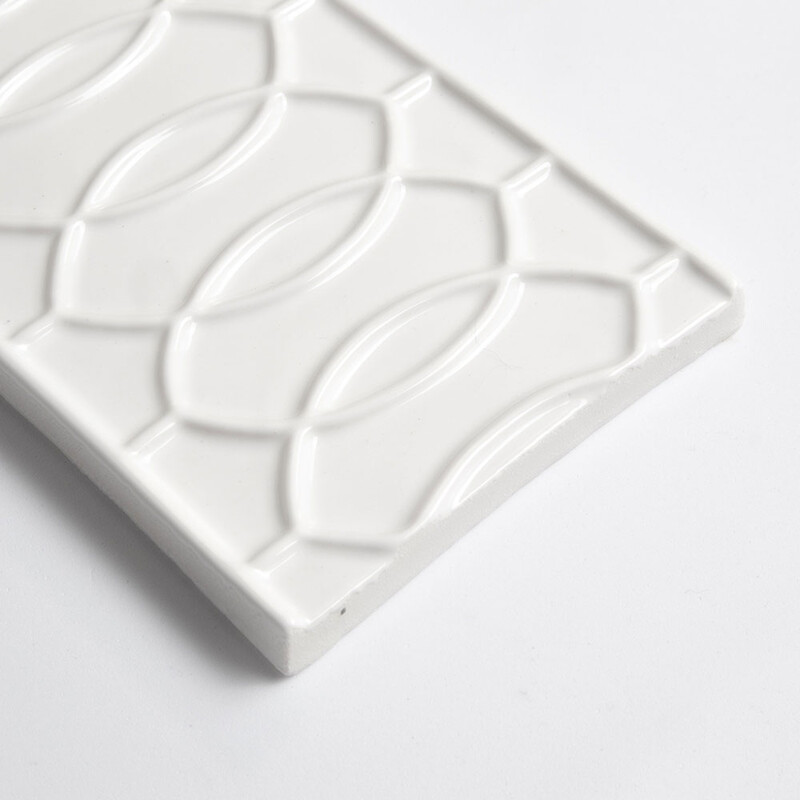 Tulum White Glossy Vienna Ceramic Accent Tiles 4×8 (WST09164)