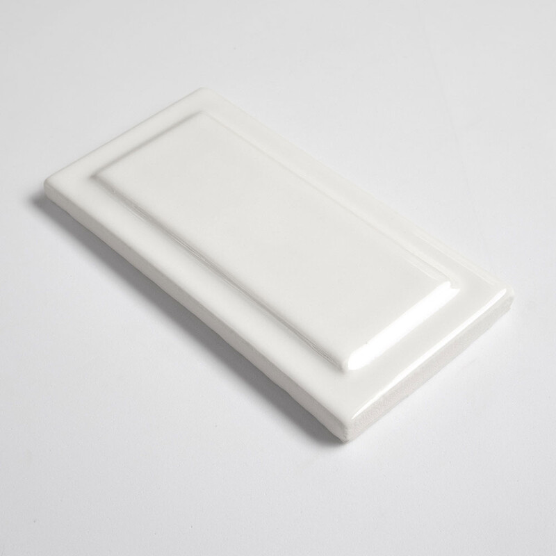 Tulum White Glossy Ennis Ceramic Accent Tiles 3×6 (WST09201)