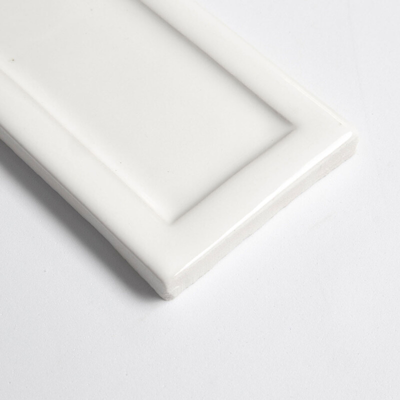 Tulum White Glossy Eren Ceramic Accent Tiles 3×6 (WST09202)