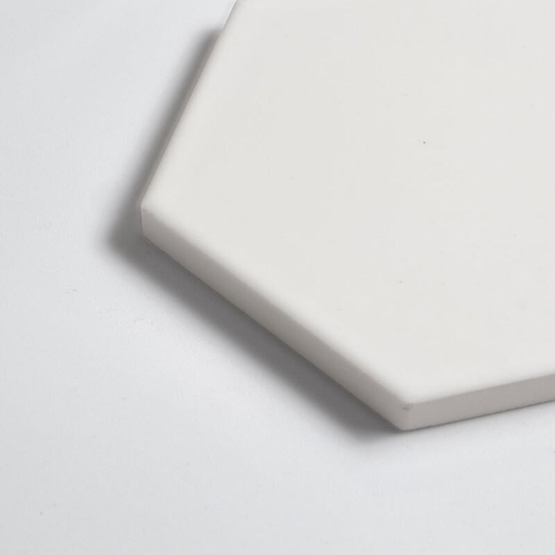 Tulum White Glossy Hexagon Ceramic Tiles 5 (WST33164)